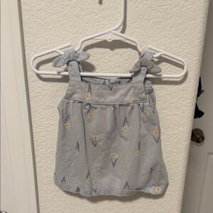 Stylish Gray Kids Top with Floral Design